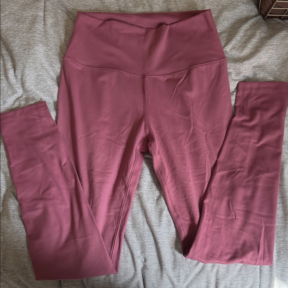Mauve High-Waist Leggings